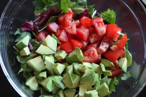 Chopped Salad with Shrimp